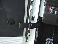 Door strap and wireless connections